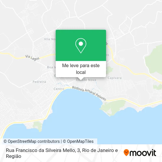 Rua Francisco da Silveira Mello, 3 mapa