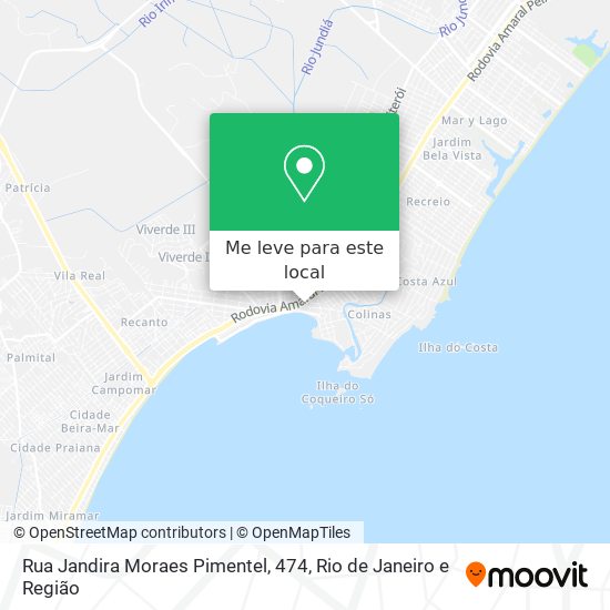 Rua Jandira Moraes Pimentel, 474 mapa