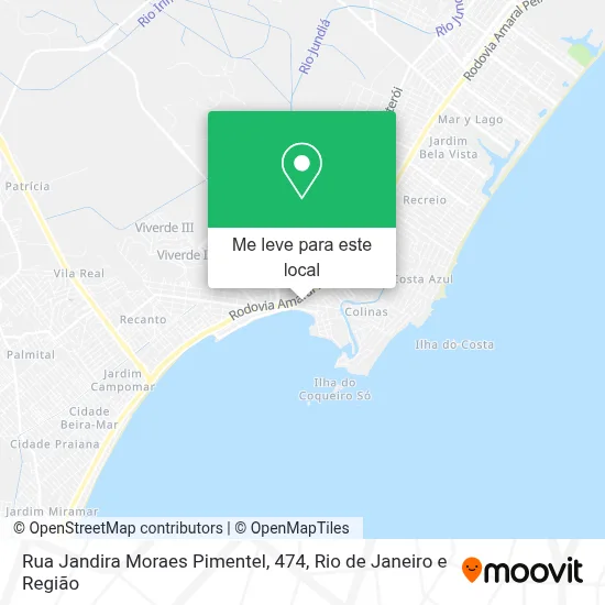 Rua Jandira Moraes Pimentel, 474 mapa