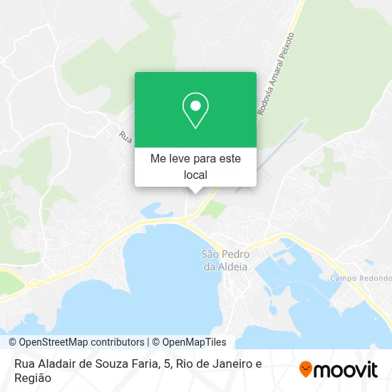 Rua Aladair de Souza Faria, 5 mapa