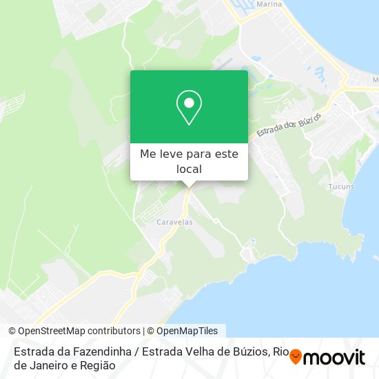 Estrada da Fazendinha / Estrada Velha de Búzios mapa