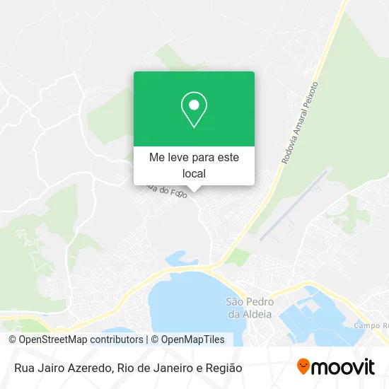 Rua Jairo Azeredo mapa