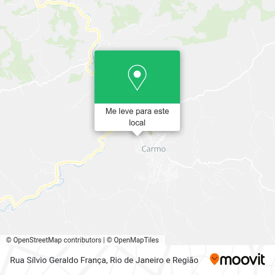 Rua Sílvio Geraldo França mapa