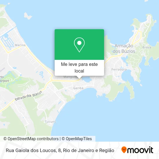 Rua Gaiola dos Loucos, 8 mapa