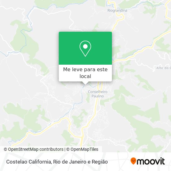 Costelao California mapa