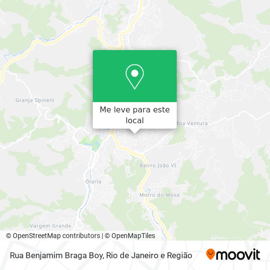 Rua Benjamim Braga Boy mapa