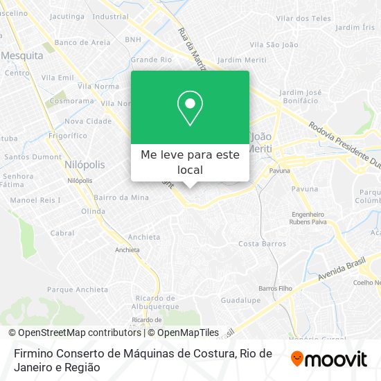 Firmino Conserto de Máquinas de Costura mapa