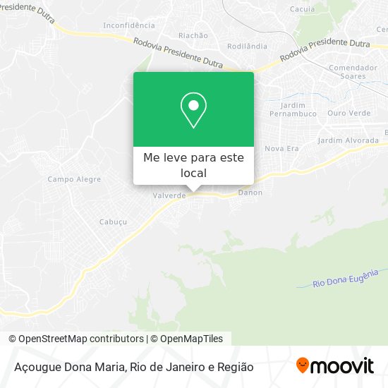 Açougue Dona Maria mapa