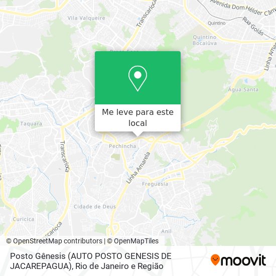 Posto Gênesis (AUTO POSTO GENESIS DE JACAREPAGUA) mapa