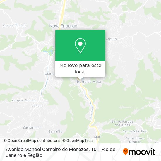 Avenida Manoel Carneiro de Menezes, 101 mapa