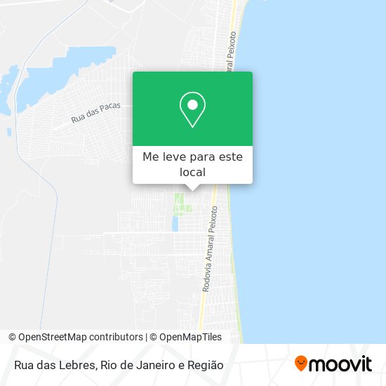 Rua das Lebres mapa