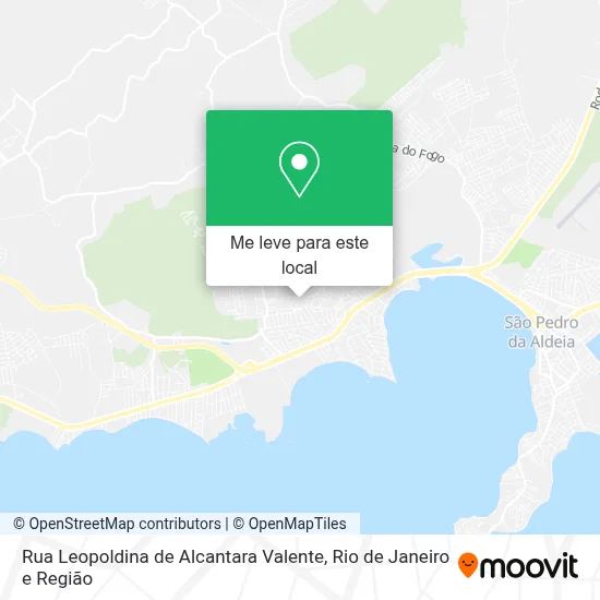 Rua Leopoldina de Alcantara Valente mapa