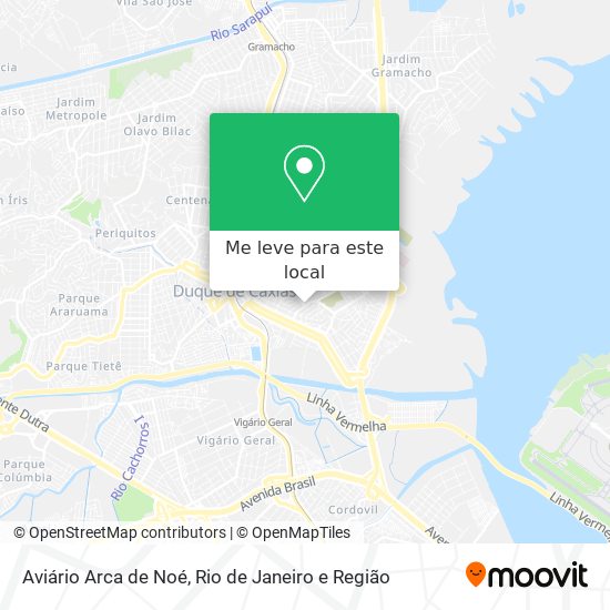 Aviário Arca de Noé mapa