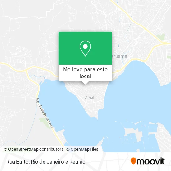 Rua Egito mapa