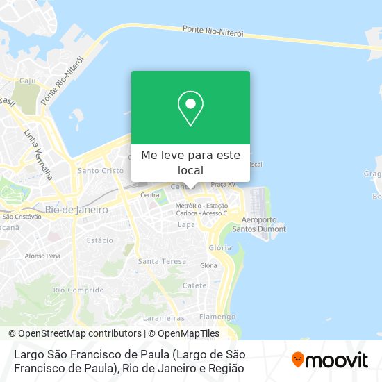 Largo São Francisco de Paula mapa