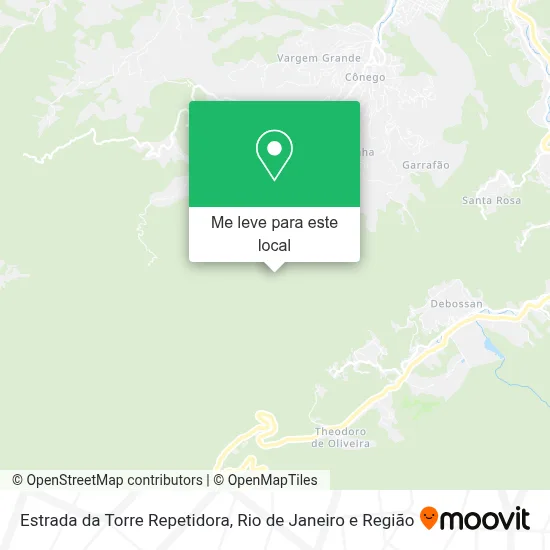 Estrada da Torre Repetidora mapa