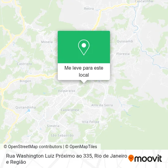 Rua Washington Luiz Próximo ao 335 mapa