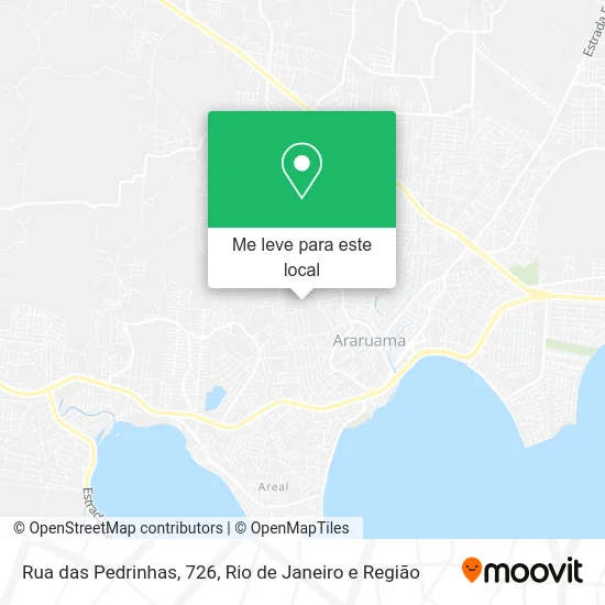 Rua das Pedrinhas, 726 mapa