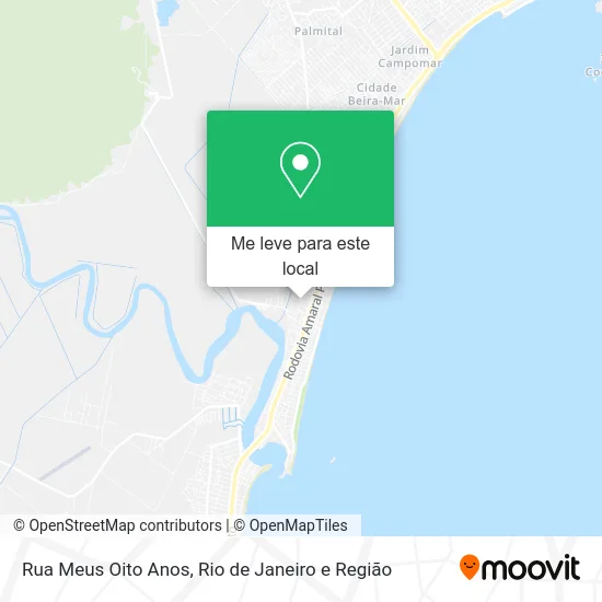 Rua Meus Oito Anos mapa