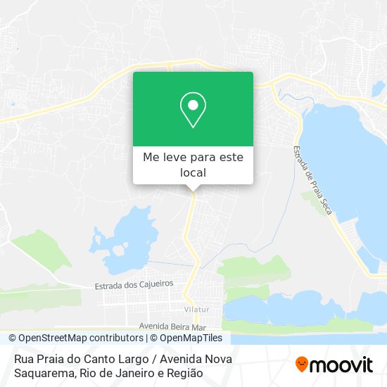 Rua Praia do Canto Largo / Avenida Nova Saquarema mapa