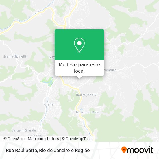 Rua Raul Serta mapa