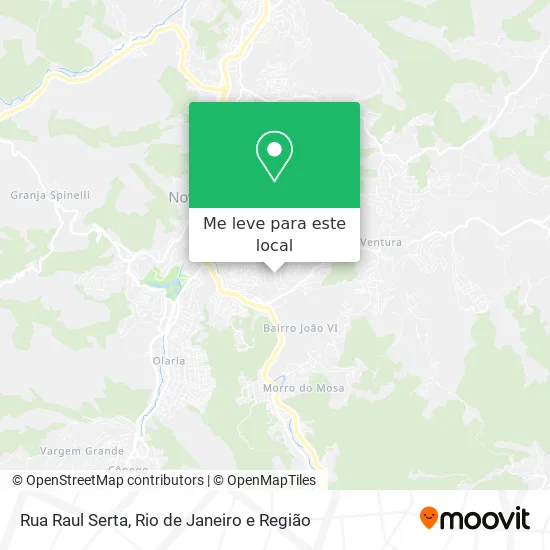 Rua Raul Serta mapa