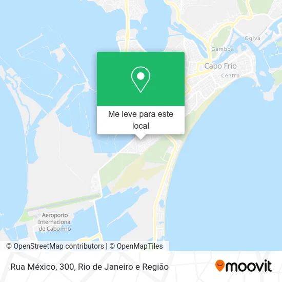 Rua México, 300 mapa