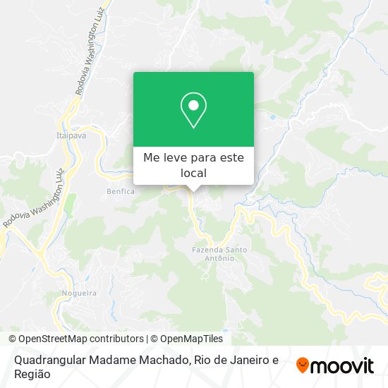Quadrangular Madame Machado mapa