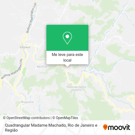 Quadrangular Madame Machado mapa