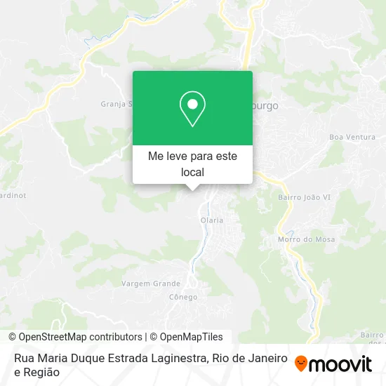 Rua Maria Duque Estrada Laginestra mapa