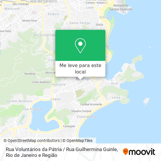 Rua Voluntários da Pátria / Rua Guilhermina Guinle mapa