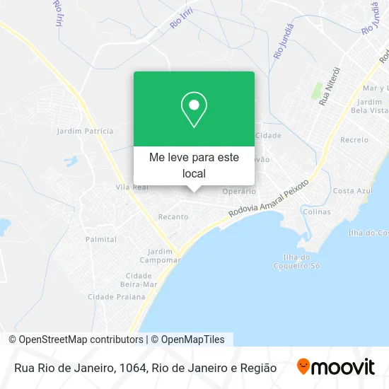 Rua Rio de Janeiro, 1064 mapa