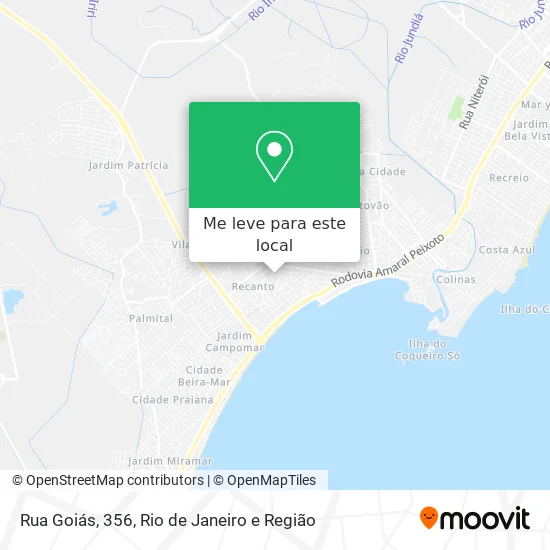 Rua Goiás, 356 mapa