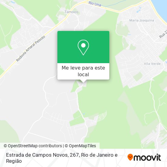 Estrada de Campos Novos, 267 mapa