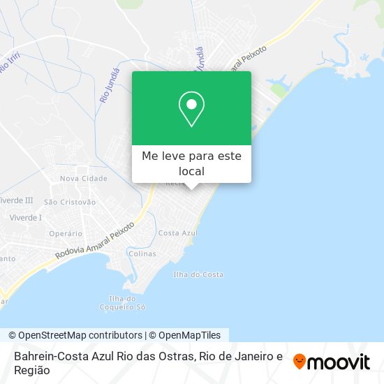 Bahrein-Costa Azul Rio das Ostras mapa