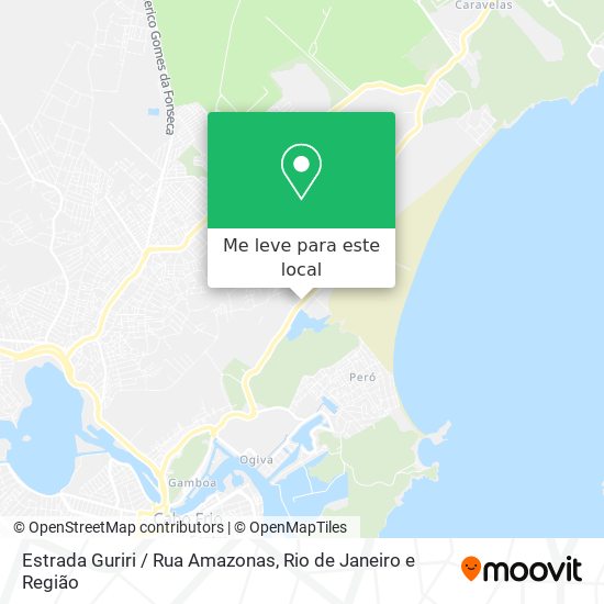 Estrada Guriri / Rua Amazonas mapa