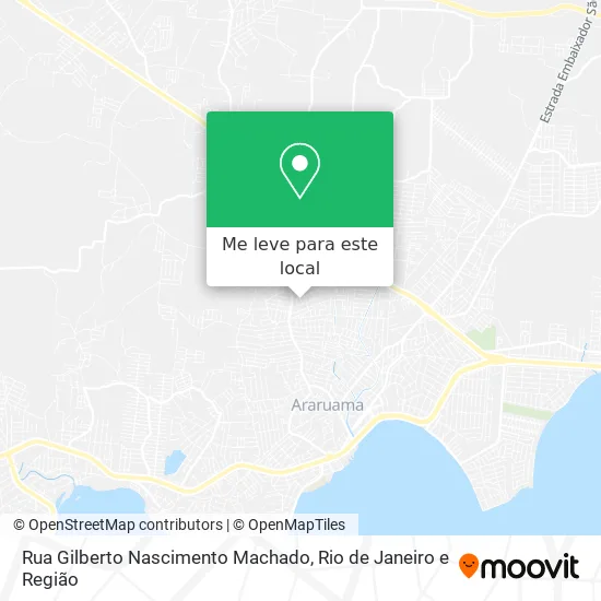 Rua Gilberto Nascimento Machado mapa