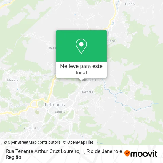Rua Tenente Arthur Cruz Loureiro, 1 mapa