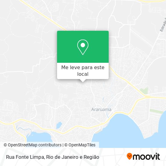 Rua Fonte Limpa mapa