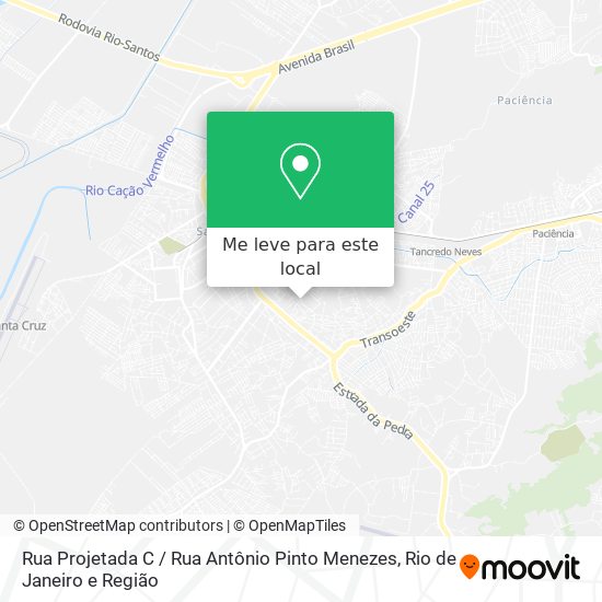 Rua Projetada C / Rua Antônio Pinto Menezes mapa