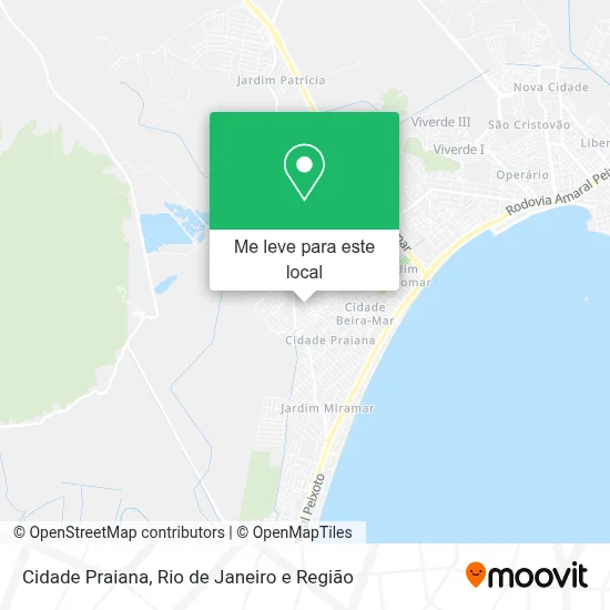 Cidade Praiana mapa
