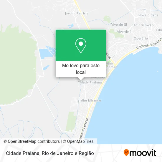 Cidade Praiana mapa