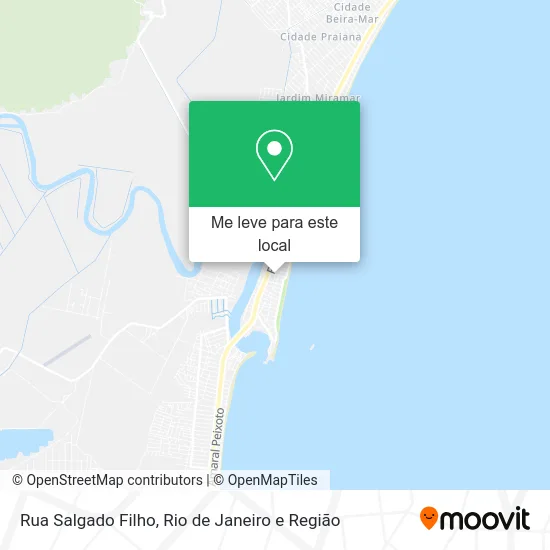 Rua Salgado Filho mapa