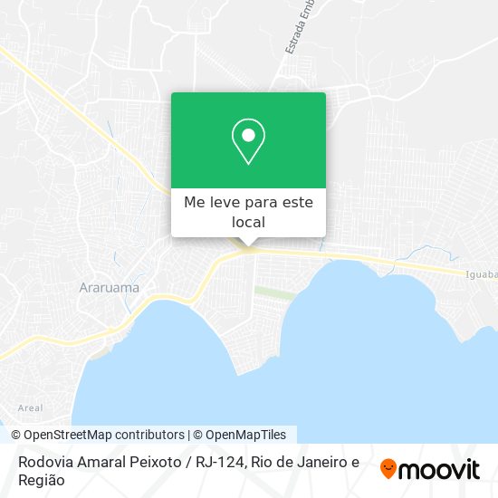 Rodovia Amaral Peixoto / RJ-124 mapa