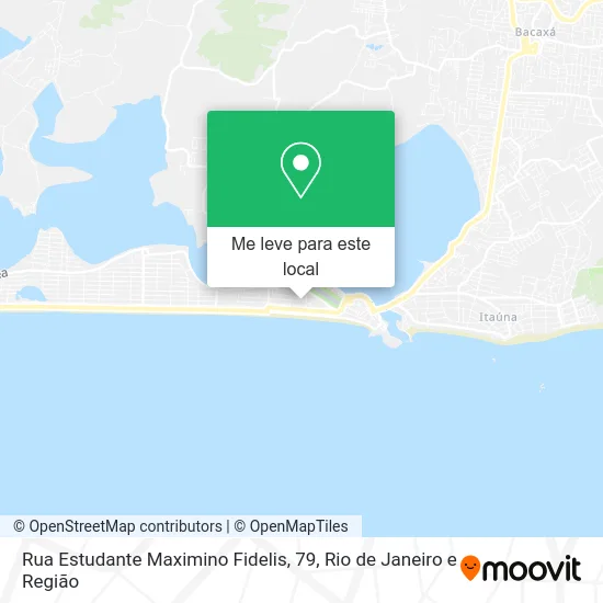 Rua Estudante Maximino Fidelis, 79 mapa