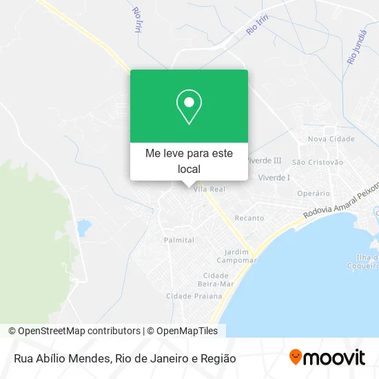 Rua Abílio Mendes mapa