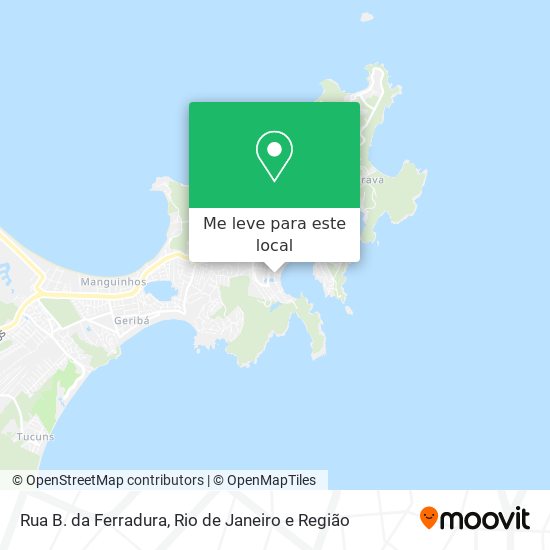 Rua B. da Ferradura mapa