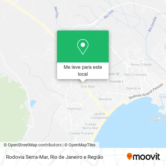 Rodovia Serra-Mar mapa