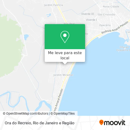 Ora do Recreio mapa