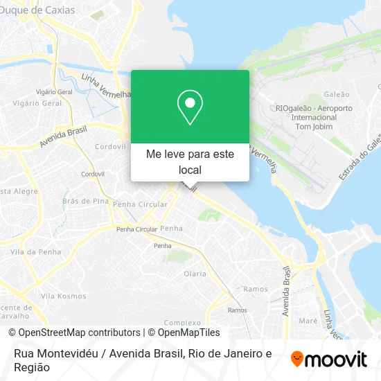 Rua Montevidéu / Avenida Brasil mapa